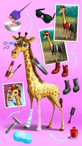 Jungle Animal Hair Salon - 适合孩童的打扮、时尚与造型游戏 screenshot 6