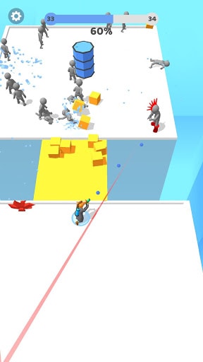 Paintman 3D - Stickman shooter screenshot 2