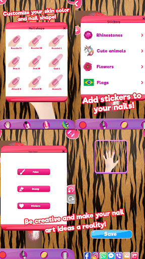 美甲沙龙化妆 – 装扮游戏 screenshot 3