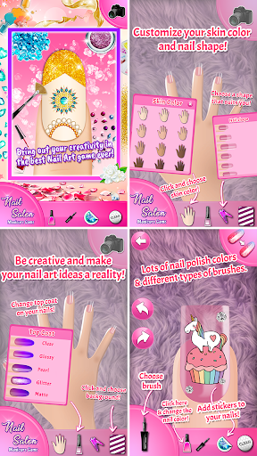 美甲沙龙化妆 – 女孩游戏 screenshot 1
