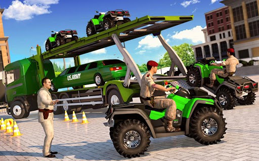 US Army Quad Bike limo Car Transporter Truck screenshot 7