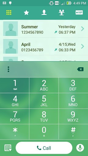 清新綠華碩 ZenUI 主題 screenshot 3