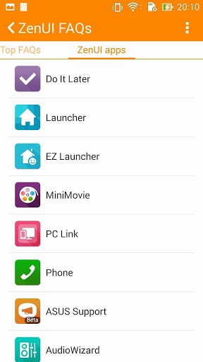ZenUI Help screenshot 5