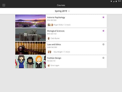 Blackboard screenshot 3