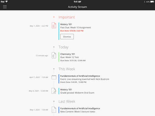 Blackboard screenshot 6