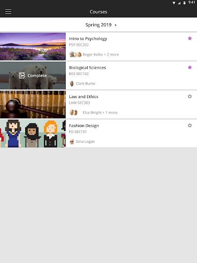 Blackboard screenshot 7