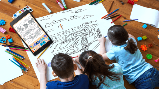 汽车着色游戏 screenshot 3