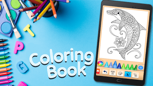 海豚和鱼着色书 screenshot 4