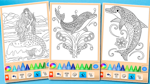 海豚和鱼着色书 screenshot 5