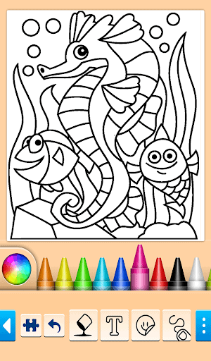 海豚和鱼着色书 screenshot 8