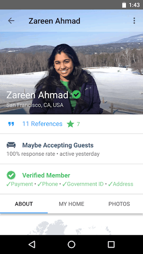 Couchsurfing Travel App screenshot 3