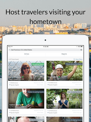 Couchsurfing Travel App screenshot 5