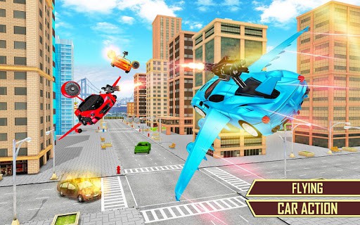 飞行汽车改造机器人汽车大战超级英雄 screenshot 2