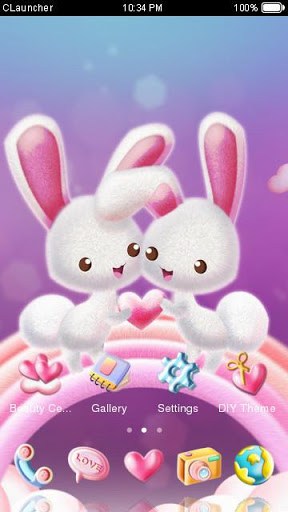 兔儿乖乖手机主题 screenshot 3