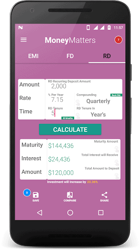 Loan Calculator-EMI, RD & FD Calculator screenshot 1