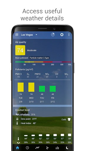 3D flip clock & weather screenshot 1