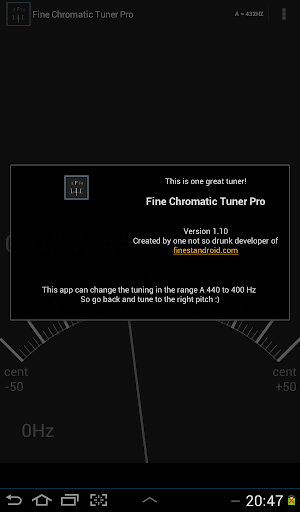 Fine Chromatic Tuner PRO screenshot 1