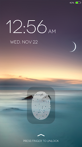 指纹锁屏 (模拟) joke screenshot 2