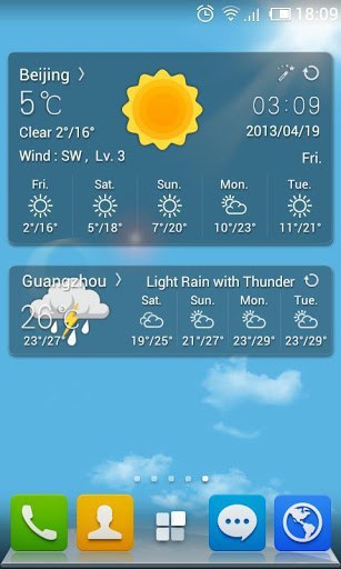 黑色透明系統插件主题 GO天氣EX screenshot 2