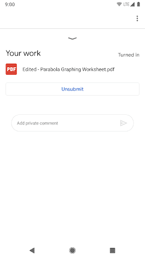 Google Classroom screenshot 5