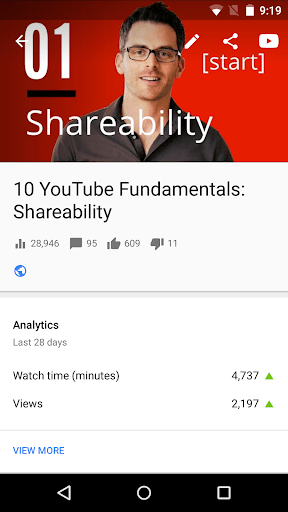 YouTube Studio screenshot 2