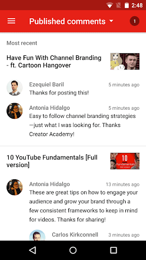 YouTube Studio screenshot 4