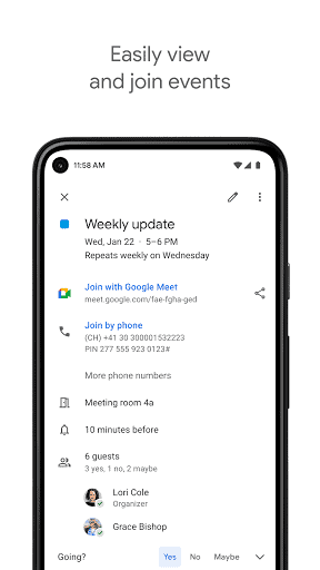 Google 日历 screenshot 1