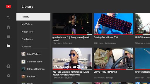 YouTube for Android TV screenshot 1