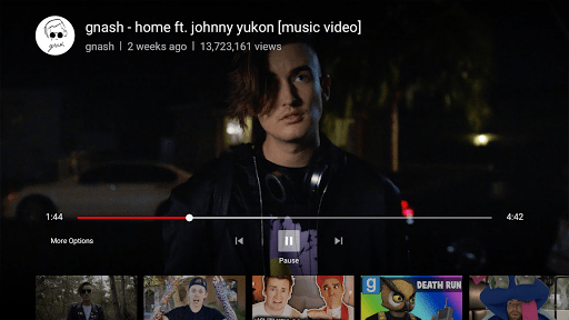 YouTube for Android TV screenshot 2