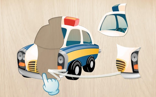 小汽车拼图的孩子  screenshot 5