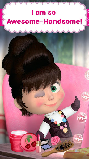 玛莎与熊:美发沙龙和儿童化妆游戏 screenshot 2