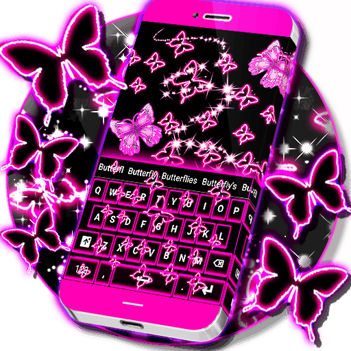 霓虹蝴蝶键盘