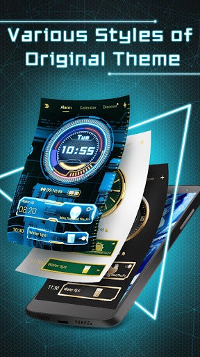 Alarm Clock & Themes - Stopwatch, Timer, Calendar screenshot 1