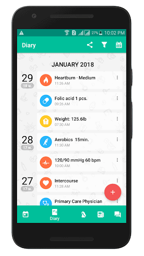 我懷孕/懷孕的應用 screenshot 2