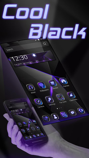 酷炫黑色融點主題（熒光主題）適用三星/索尼/華爲/LG手機 screenshot 2