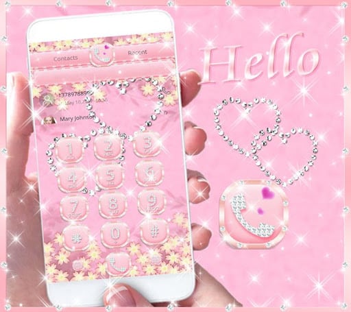 玫瑰金钻石主题 粉钻玫瑰金主题壁纸 screenshot 3