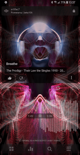 Poweramp screenshot 1
