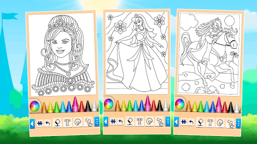 公主着色游戏 screenshot 3
