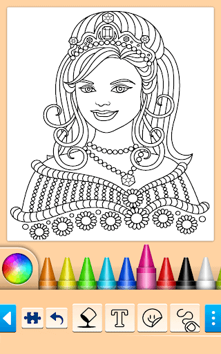 公主着色游戏 screenshot 6