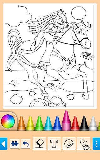 公主着色游戏 screenshot 7