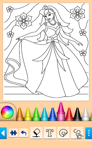 公主着色游戏 screenshot 8