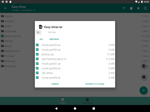 Easy Unrar, Unzip & Zip screenshot 8