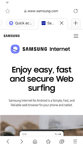 Samsung Internet Browser Beta screenshot 4