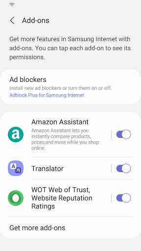 Samsung Internet Browser Beta screenshot 6