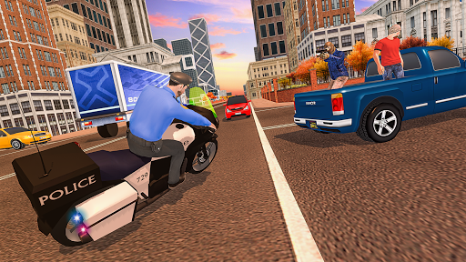 美国警察摩托车追逐:城市黑帮战斗 screenshot 2