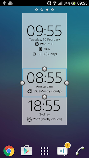 Digital Clock Widget Xperia screenshot 1