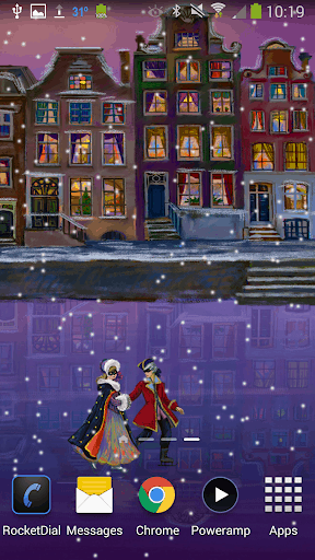 聖誕溜冰場動態壁紙 screenshot 3