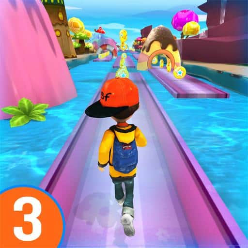 RUN RUN 3D 3-Hyper Water Surfer Endless Race