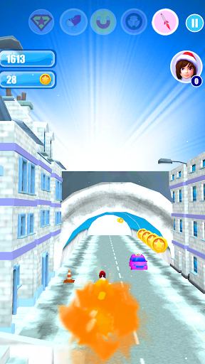 圣诞老人女孩运行圣诞节和出现 screenshot 3