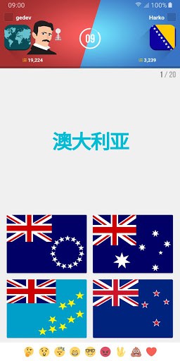 世界谜题: 国旗与首都/省会城市 screenshot 2